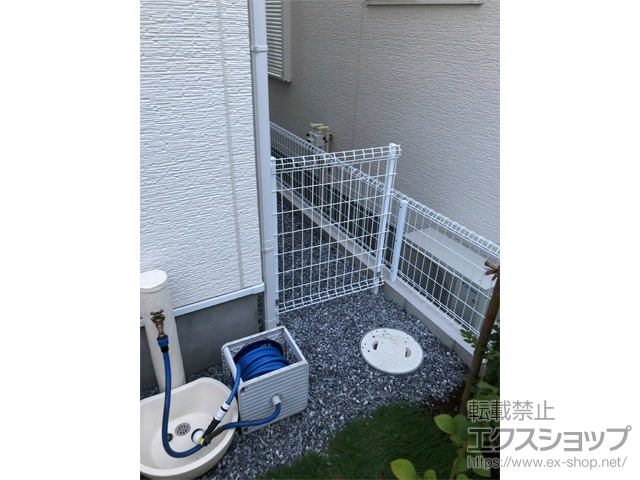 千葉県柏市ののフェンス・柵 イーネットフェンスA1F型 自由柱タイプ 施工例