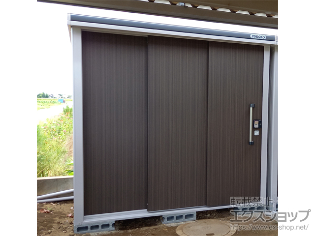埼玉県行田市のの物置・屋外倉庫 エルモ 積雪型 2220×1170×2121 LMDS-2211-DW 施工例
