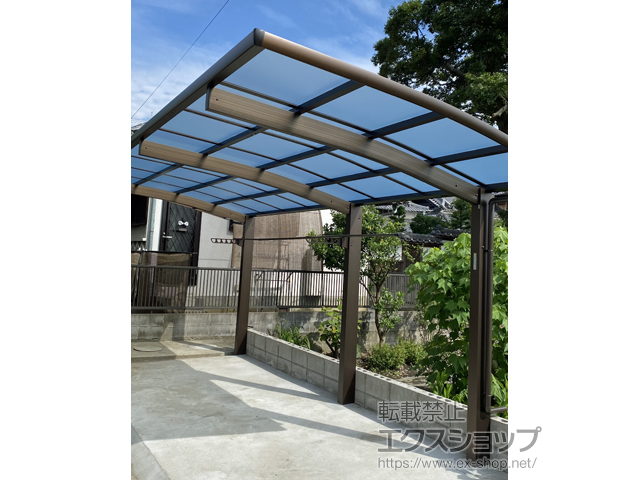 大阪府岸和田市ののカーポート レイナポートグラン 延長　積雪〜20cm対応 施工例