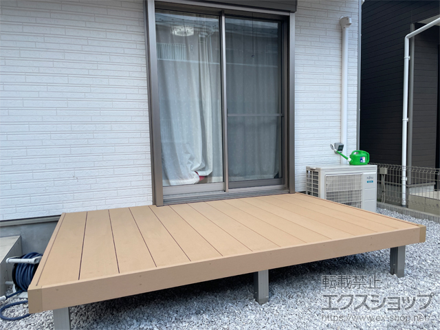 神奈川県大和市ののウッドデッキ リウッドデッキ 200 施工例