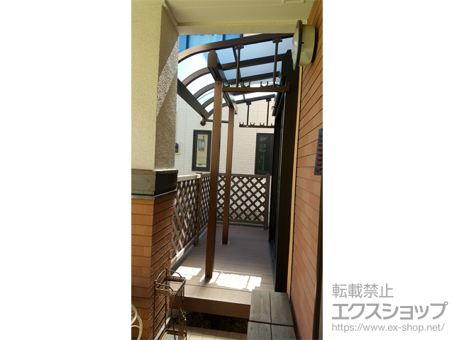 東京都町田市ののテラス屋根 ソラリア R型 1500 テラスタイプ 単体 積雪〜50cm対応 施工例