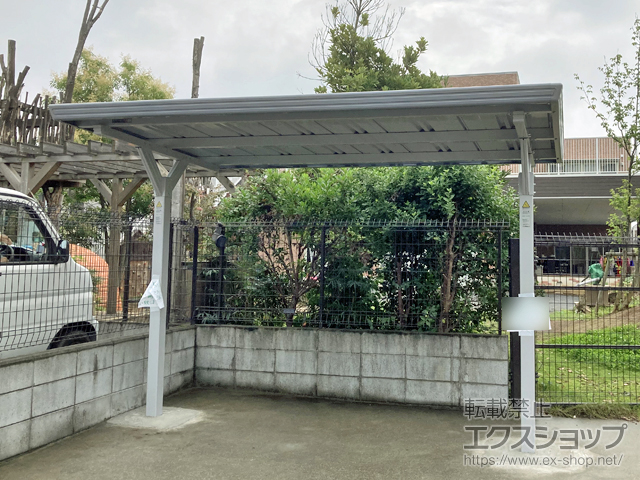 東京都府中市ののサイクルポート・駐輪場 イナバ自転車置場 BYNタイプ 独立タイプ 施工例