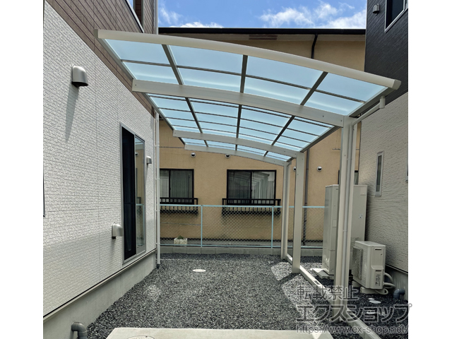 岡山県井原市ののカーポート レイナポートグラン 延長　積雪〜20cm対応 施工例