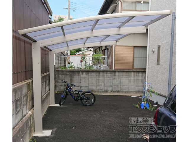 兵庫県加西市ののカーポート プレシオスポート 積雪〜20cm対応 施工例