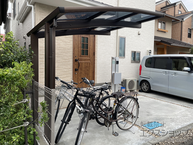 東京都小平市ののサイクルポート・駐輪場 プレシオスポート ミニ 積雪〜20cm対応 施工例
