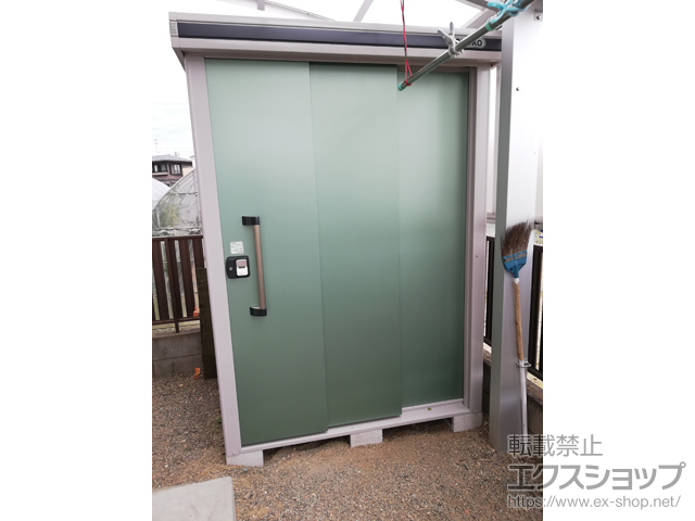 宮城県仙台市のの物置・屋外倉庫 エルモ 一般型 1520×1170×2121 LMD-1511-EG 施工例