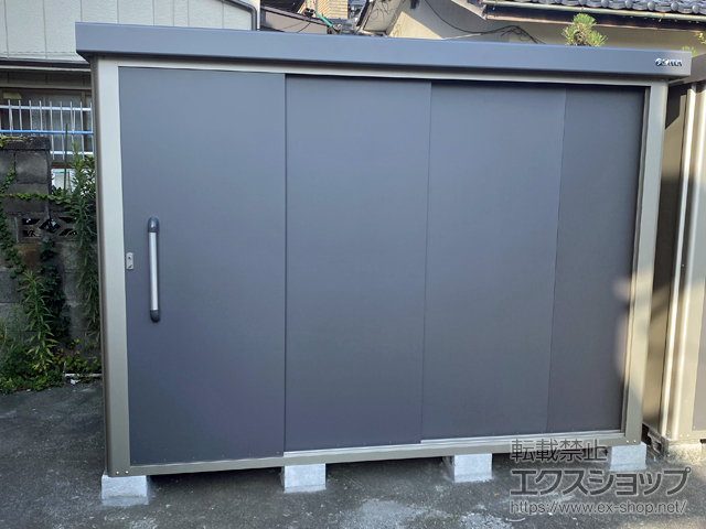 長野県松本市のの物置・屋外倉庫 エスケーエイト SK8-130 一般型 2600×1600×1940 SK8-130-GK 施工例