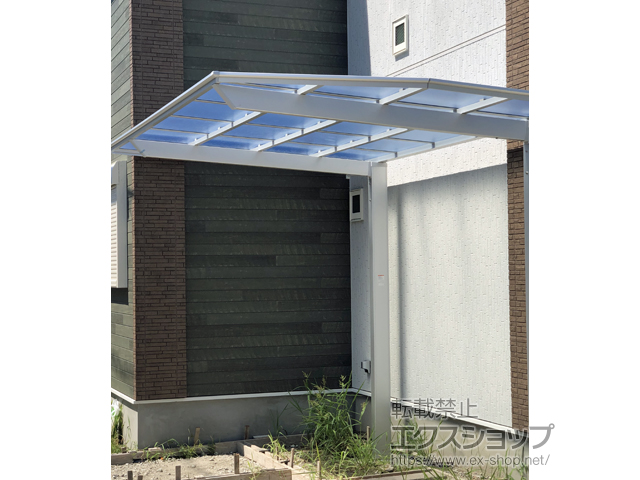 大阪府八尾市ののカーポート フーゴF (フラットスタイル) 積雪〜20cm対応 施工例