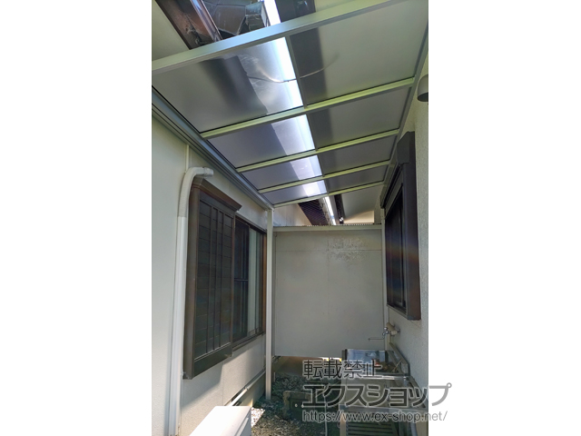 愛知県愛西市ののテラス屋根 ソラリア F型 テラスタイプ 単体 積雪〜20cm対応 施工例