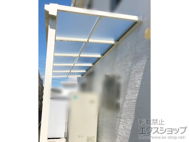 群馬県みどり市ののテラス屋根 ソラリア F型 テラスタイプ 単体 積雪〜20cm対応 施工例