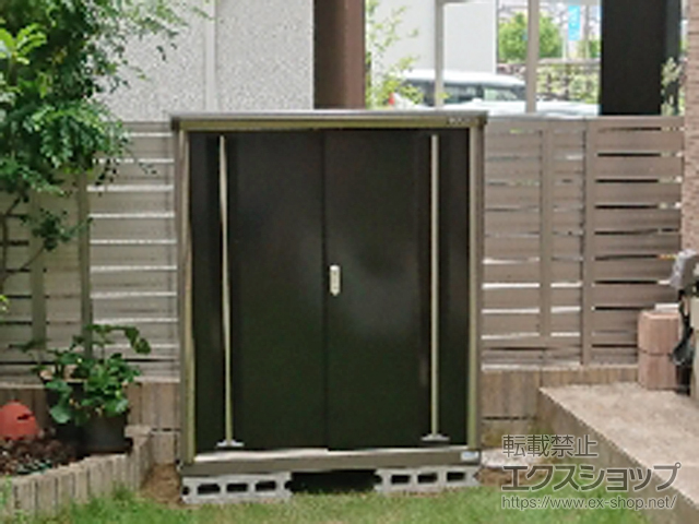 岐阜県岐阜市のの物置・屋外倉庫 ナイソーシスター　1100×580×1303 KMW-116C-CB 施工例