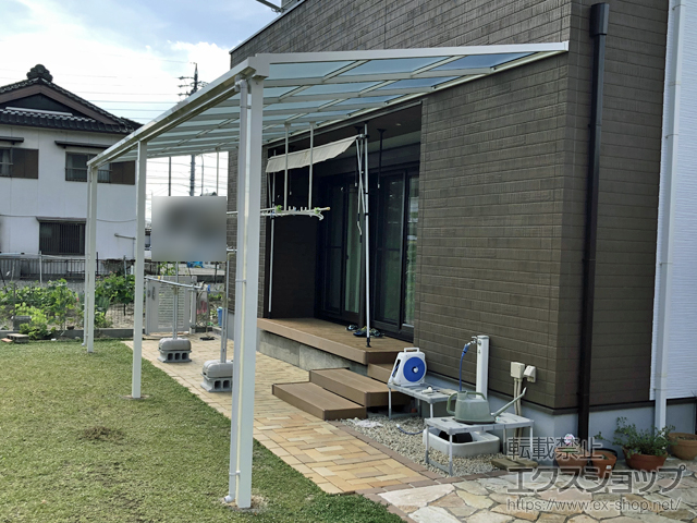 愛知県名古屋市ののテラス屋根 ソラリア F型 テラスタイプ 連棟 積雪〜20cm対応 施工例