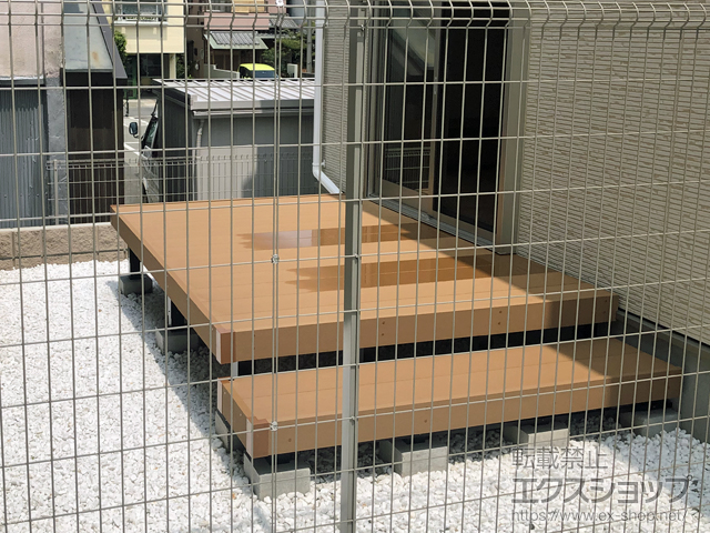 大阪府堺市ののウッドデッキ リウッドデッキ 200 施工例