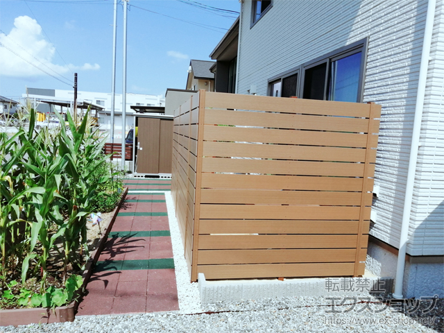 富山県富山市ののフェンス・柵 プラドone ジョイント有 　隙間10mm H2000 施工例