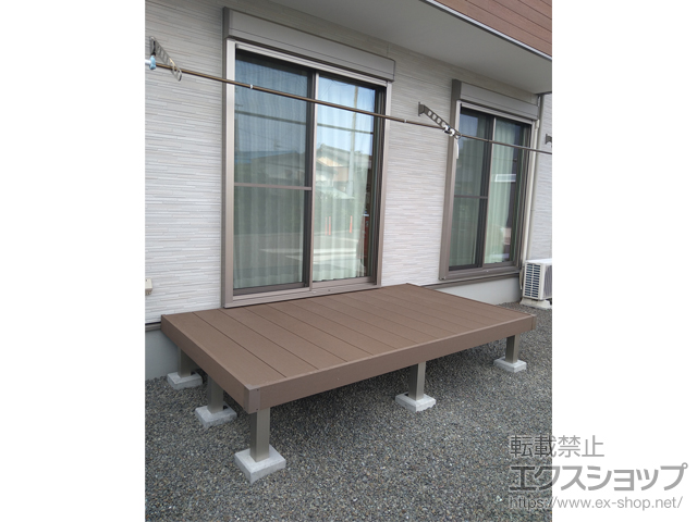 静岡県島田市ののウッドデッキ リウッドデッキ 200 施工例