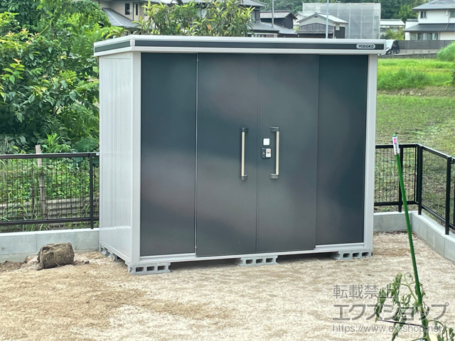 岡山県玉野市のの物置・屋外倉庫 エルモ 一般型 2570×1170×2121 LMD-2511-SM 施工例