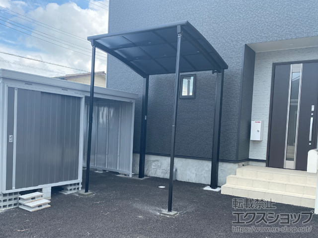 千葉県木更津市ののサイクルポート・駐輪場 ネスカRミニ (ラウンドスタイル) 積雪〜20cm対応 施工例