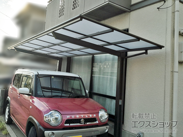 京都府宇治市ののサイクルポート・駐輪場 ネスカFミニ (フラットスタイル) 積雪〜20cm対応 施工例