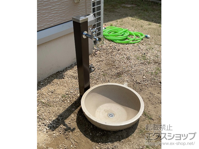 三重県三重郡菰野町のの立水栓・ガーデンシンク スプレスタンド70 蛇口1個セット 施工例