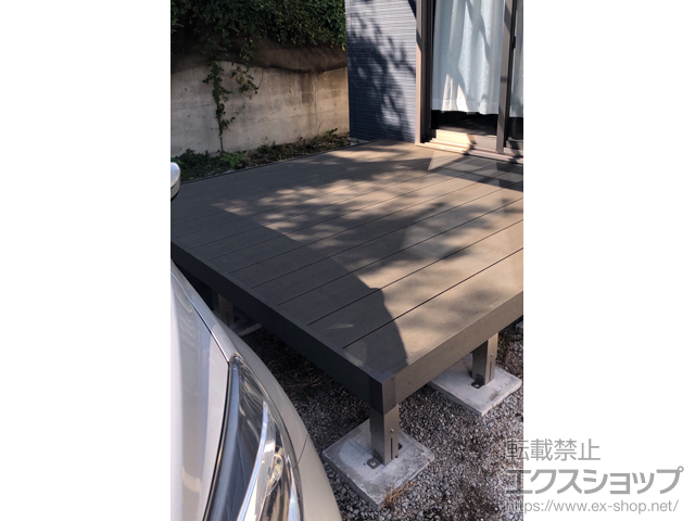 群馬県高崎市ののウッドデッキ リウッドデッキ 200 施工例