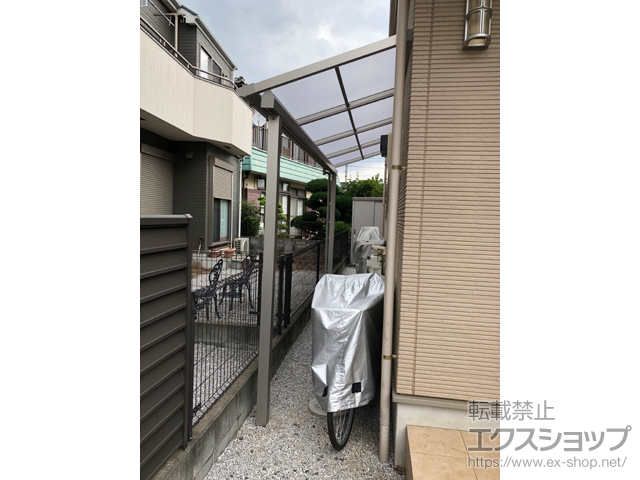 東京都小平市ののテラス屋根 ソラリア F型 テラスタイプ 単体 積雪〜20cm対応 施工例
