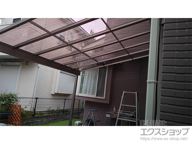 神奈川県綾瀬市ののテラス屋根 スピーネ F型 テラスタイプ 単体 積雪〜20cm対応 施工例