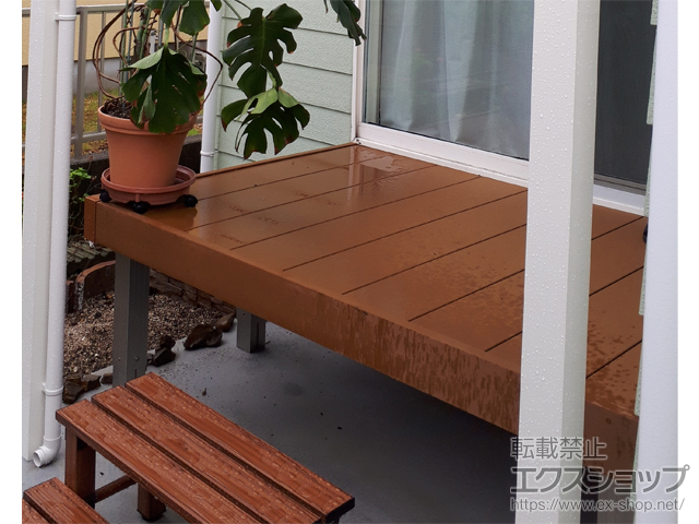 愛媛県伊予市ののウッドデッキ リウッドデッキ 200 施工例
