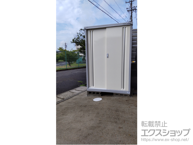 愛知県春日井市のの物置・屋外倉庫 シンプリー 一般型 1100×755×1603 MJX-117D-P-FW 施工例