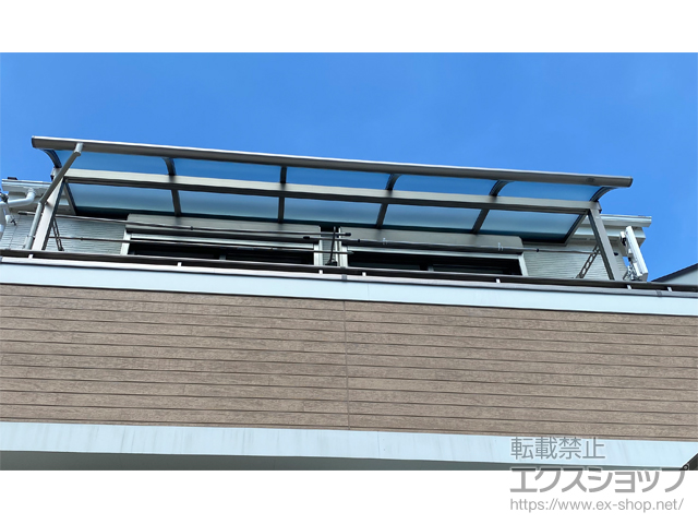埼玉県北本市ののバルコニー・ベランダ屋根 レボリューA R型 屋根タイプ 単体 積雪〜20cm対応 施工例