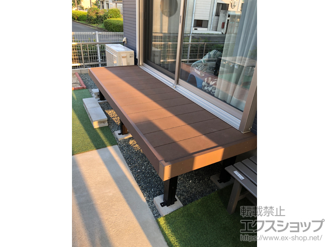 熊本県菊池郡菊陽町ののウッドデッキ リウッドデッキ 200 施工例