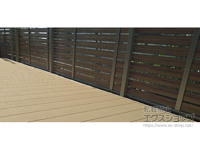 大阪府茨木市ののフェンス・柵 モクハイフェンス 2段柱（パネル1段） 施工例