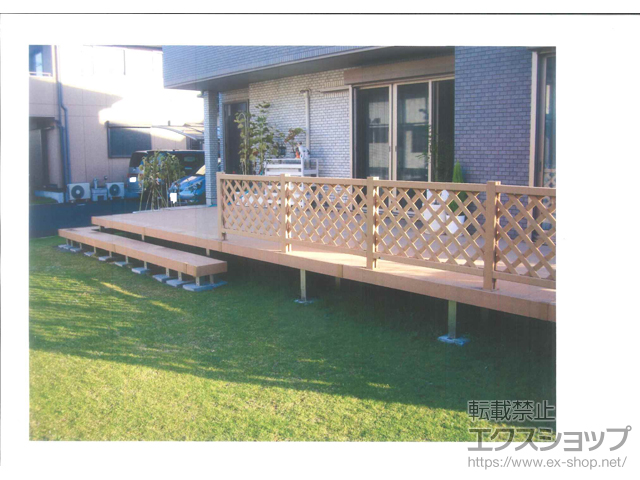 埼玉県さいたま市ののウッドデッキ リウッドデッキ 200 1段用 施工例