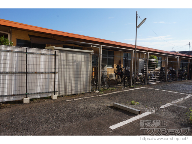 大阪府寝屋川市ののフェンス・柵 メッシュフェンスG10 自由柱施工 施工例