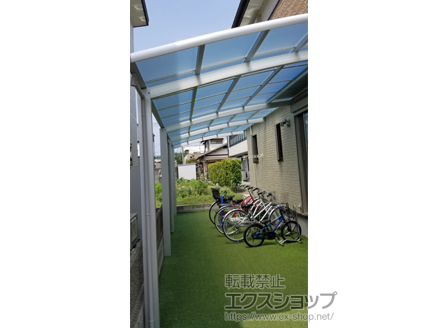 兵庫県揖保郡太子町ののカーポート レイナベーカポートグラン 縦連棟　積雪〜20cm対応 施工例