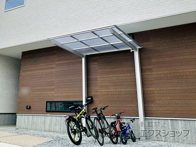 福岡県福岡市ののサイクルポート・駐輪場 ネスカFミニ (フラットスタイル) 積雪〜20cm対応 施工例