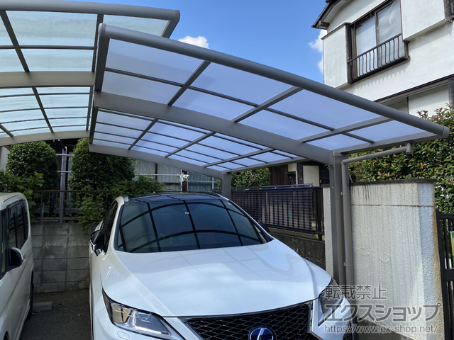 埼玉県さいたま市ののカーポート ネスカR (ラウンドスタイル) 積雪〜20cm対応 施工例
