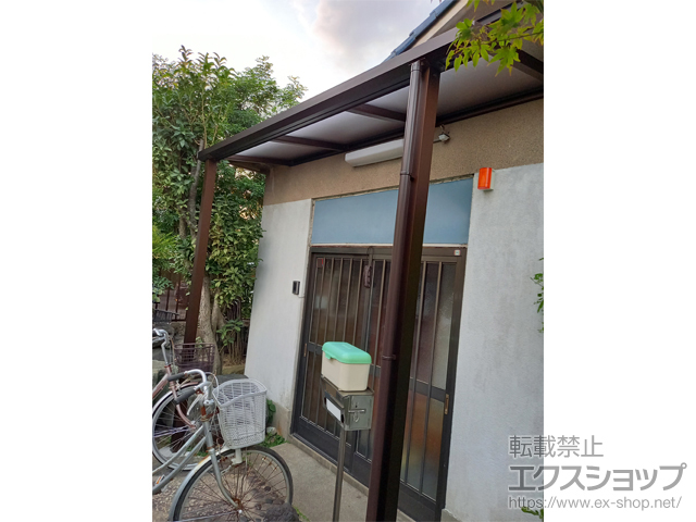 愛知県清須市ののテラス屋根 プレシオステラスII F型 テラスタイプ 単体 積雪〜20cm対応 施工例