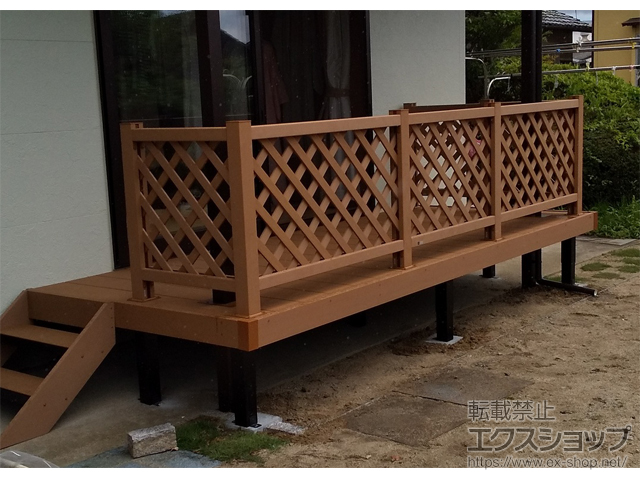 福島県いわき市ののウッドデッキ リウッドデッキ 200 施工例
