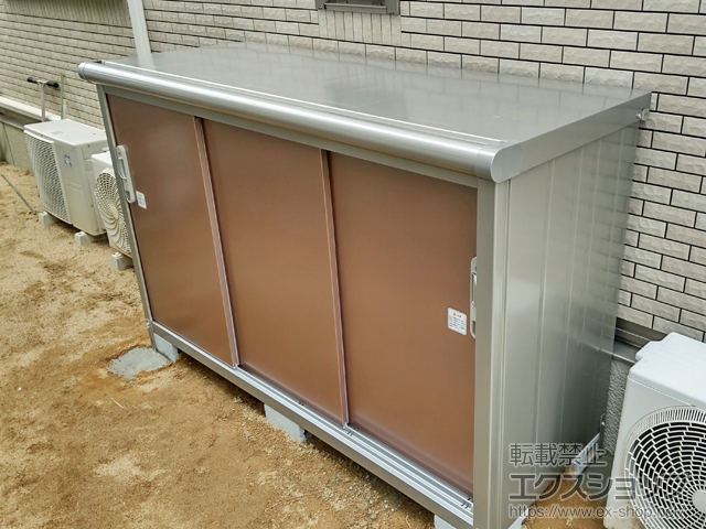 兵庫県三田市のの物置・屋外倉庫 エスモ 一般型 1797×650×1101 ESE-1806Y-MR 施工例