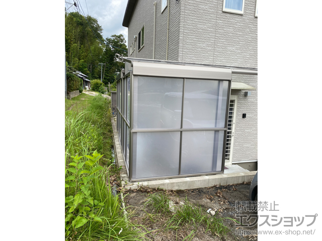 愛知県豊田市ののテラス屋根 スピーネ F型 テラスタイプ 単体 積雪〜20cm対応 施工例