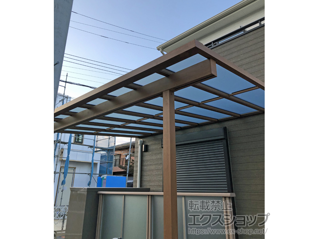 千葉県流山市ののテラス屋根 サザンテラス (フレーム仕様) テラスタイプ 単体　積雪〜20cm対応 施工例