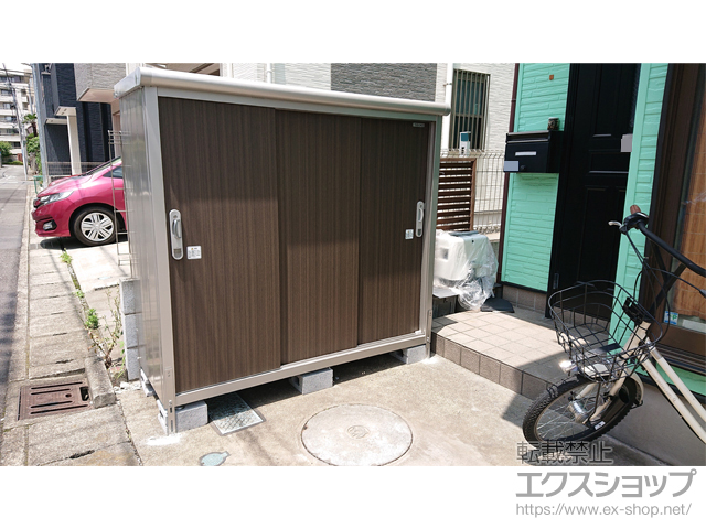 神奈川県川崎市のの物置・屋外倉庫 エスモ 一般型 1650×650×1501（ESE-1606E） ESE-1606E-DW 施工例