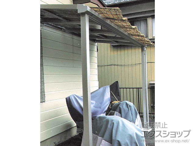 長野県下伊那郡松川町ののテラス屋根 ソラリア F型 テラスタイプ 単体 積雪〜20cm対応 施工例