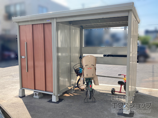 北海道札幌市のの物置・屋外倉庫 Mr.ストックマン プラスアルファ 多雪型 3163×1590×2110 TP-S31R15-T 施工例