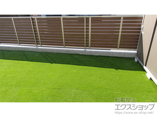 千葉県千葉市ののフェンス・柵 モクハイフェンス フリーポールタイプ 施工例