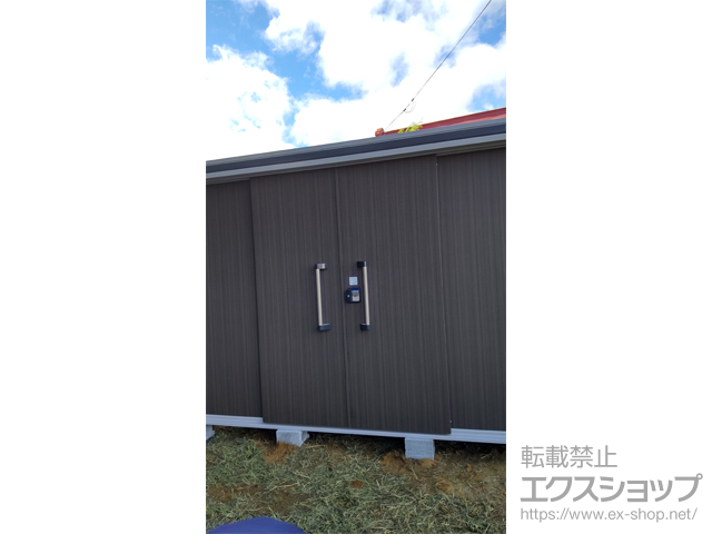 宮城県栗原市のの物置・屋外倉庫 エルモ 一般型 2920×1520×2120 LMD-2915-DW 施工例