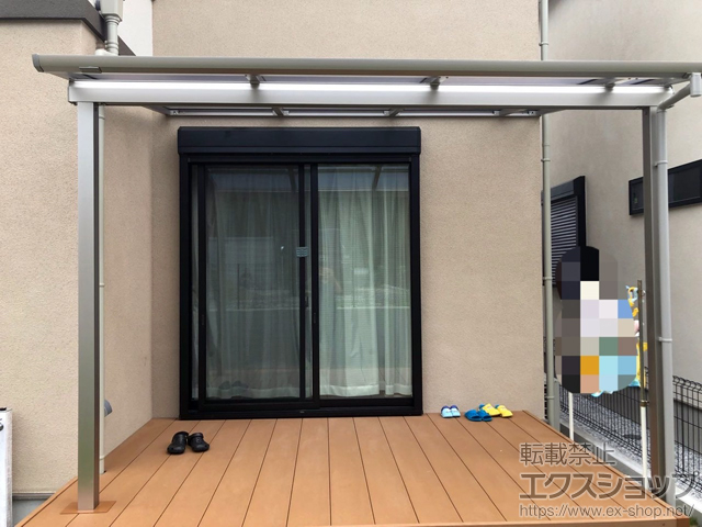 神奈川県横浜市ののテラス屋根 ソラリア F型 テラスタイプ 単体 積雪〜20cm対応 施工例