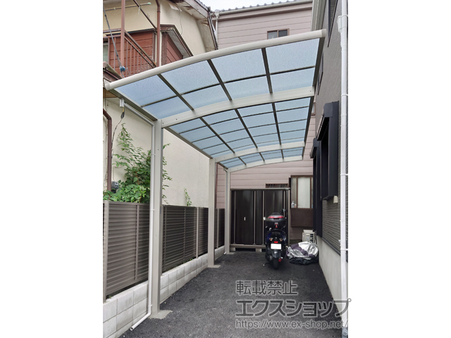 埼玉県吉川市ののカーポート レイナポートグラン 延長　積雪〜20cm対応 施工例