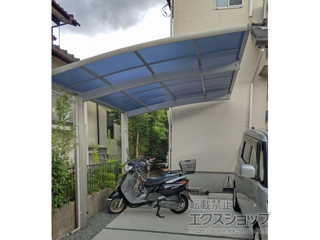 熊本県熊本市ののカーポート プレシオスポート 積雪〜20cm対応 施工例