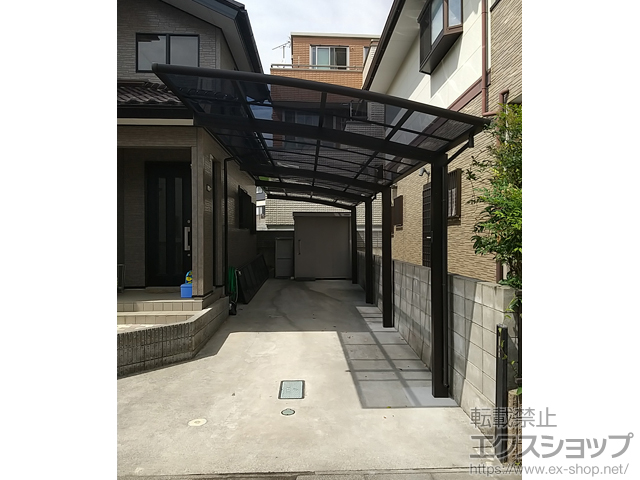 茨城県日立市ののカーポート レイナポートグラン 縦連棟　積雪〜20cm対応 施工例